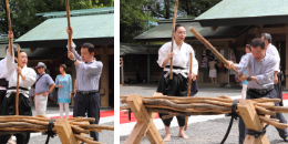 「薬丸野太刀自顕流」の演武を見学しました