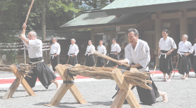 「薬丸野太刀自顕流」の演武を見学しました