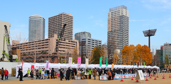 豊島区IKE・SUNPARKがグランドオープン。ファーマーズマーケットに、鹿児島市と豊島区鹿児島県人会が出店！