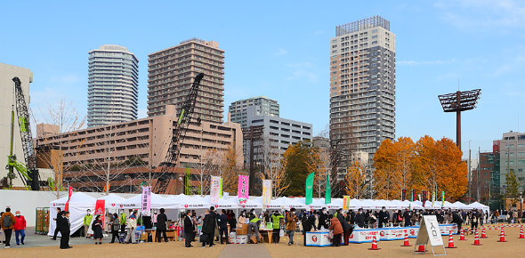 豊島区IKE・SUNPARKがグランドオープン。ファーマーズマーケットに、鹿児島市と豊島区鹿児島県人会が出店!
