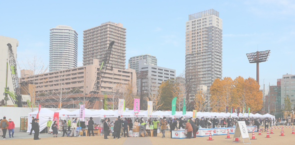 豊島区IKE・SUNPARKがグランドオープン。ファーマーズマーケットに、鹿児島市と豊島区鹿児島県人会が出店!