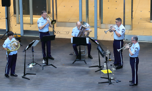 アメリカ空軍太平洋音楽隊の演奏会見学