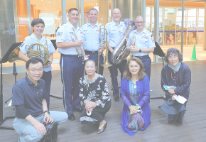 アメリカ空軍太平洋音楽隊の演奏会見学