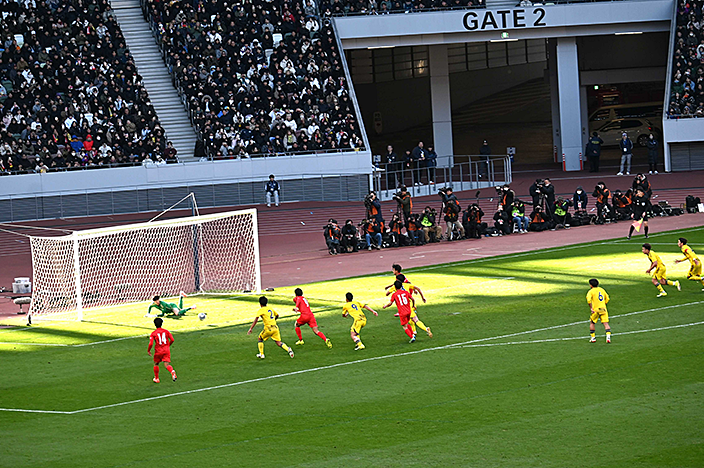 ｢第104回 高校サッカー選手権大会」応援観戦