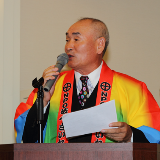 懇親会・司会(林家種平理事)