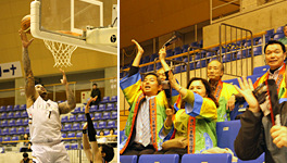 プロバスケットボール試合観戦「鹿児島レブナイズ」の応援に行ってきました!