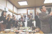 二所ノ関部屋の千秋楽パーティー