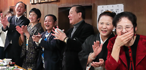 二所ノ関部屋の千秋楽パーティー