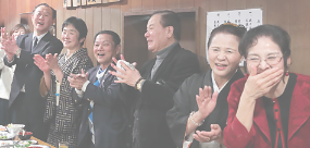 二所ノ関部屋の千秋楽パーティー