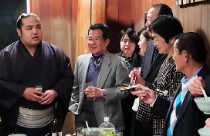 二所ノ関部屋の千秋楽パーティー