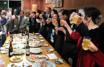 二所ノ関部屋の千秋楽パーティー