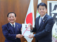 安納芋チャリティー販売の売上金をさいたま市に寄付