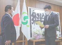 安納芋チャリティー販売の売上金をさいたま市に寄付