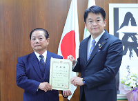 安納芋チャリティー販売の売上金をさいたま市に寄付