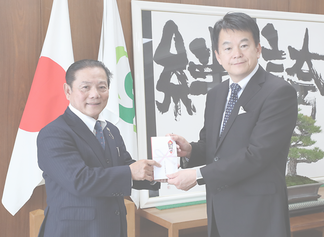 「安納芋 焼き芋チャリティー販売会」の売上金を、さいたま市社会福祉協議会に寄付