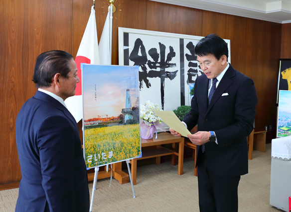 安納芋チャリティー販売の売上金をさいたま市に寄付