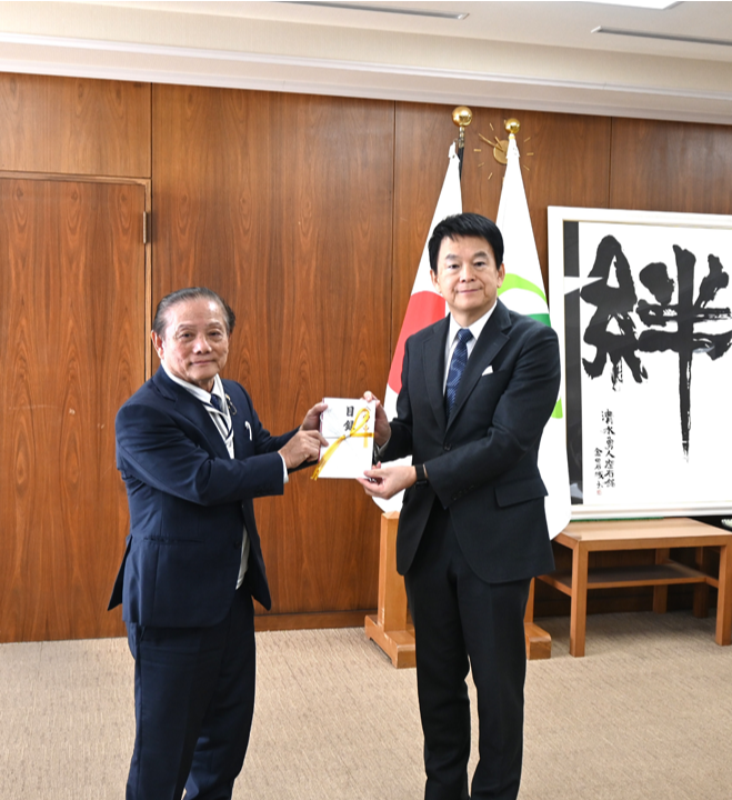 「安納芋 焼き芋チャリティー販売会」の売上金を、さいたま市へ寄付