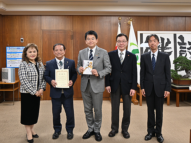 安納芋焼き芋チャリティ売上金を、さいたま市福祉協議会へ寄付