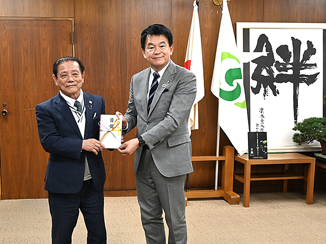 安納芋焼き芋チャリティ売上金を、さいたま市福祉協議会へ寄付